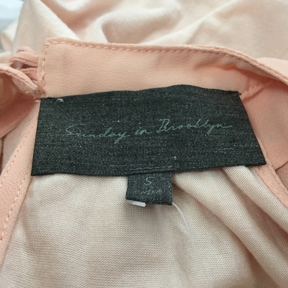 ANTHROPOLOGIE Sunday in Brooklyn Pin Tucked Flowing Halter Swing Tank Top Blouse - Picture 6 of 11